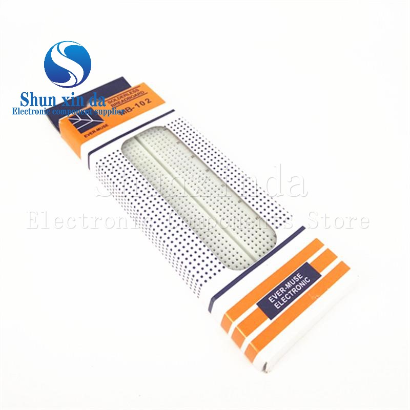 Breadboard 400 Point - MB102 MB-102 165*55*10mm Platine d'expérimentation sans