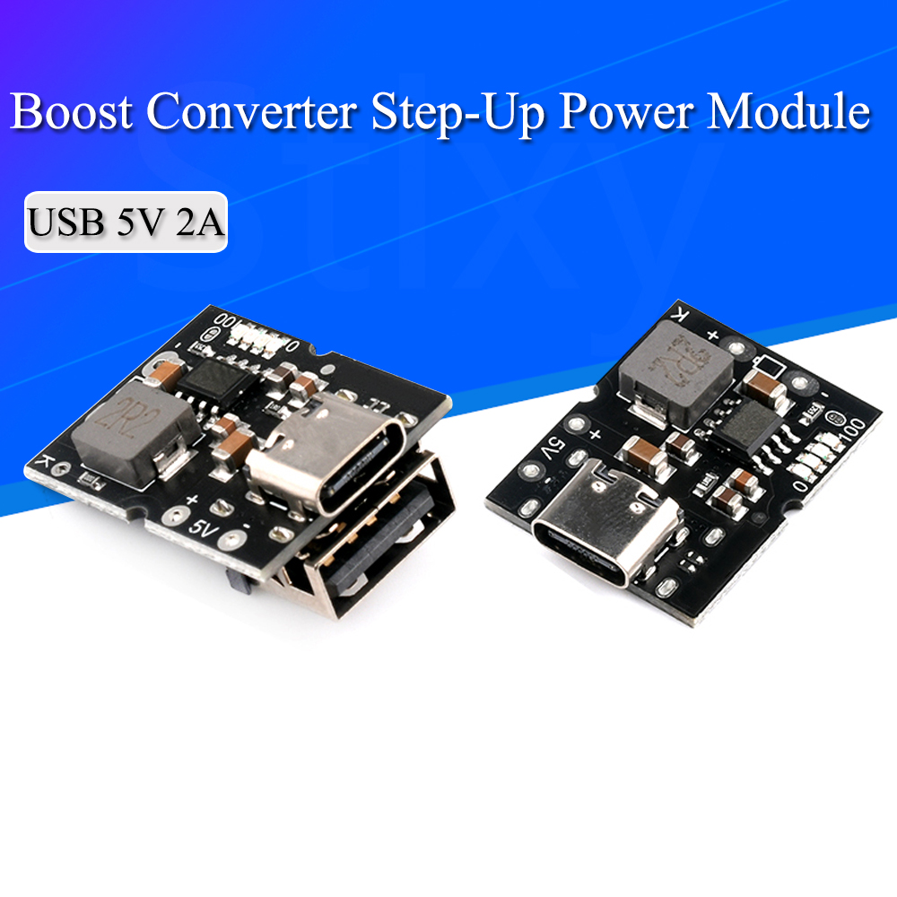 Li Ion Charger Module - Convertisseur Boost USB type-c 5V 2A,
