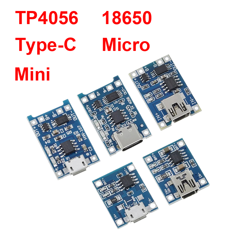 Tp4056 Module - 1/5 pièces 5V 1A Micro/type-c/Mini 18650