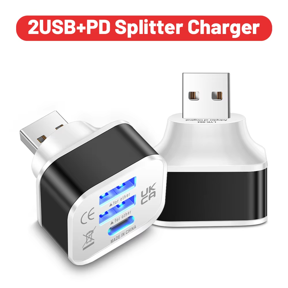 Chargeur 2.0 à 3 ports, 2usb + - Ipex Connector avis et prix