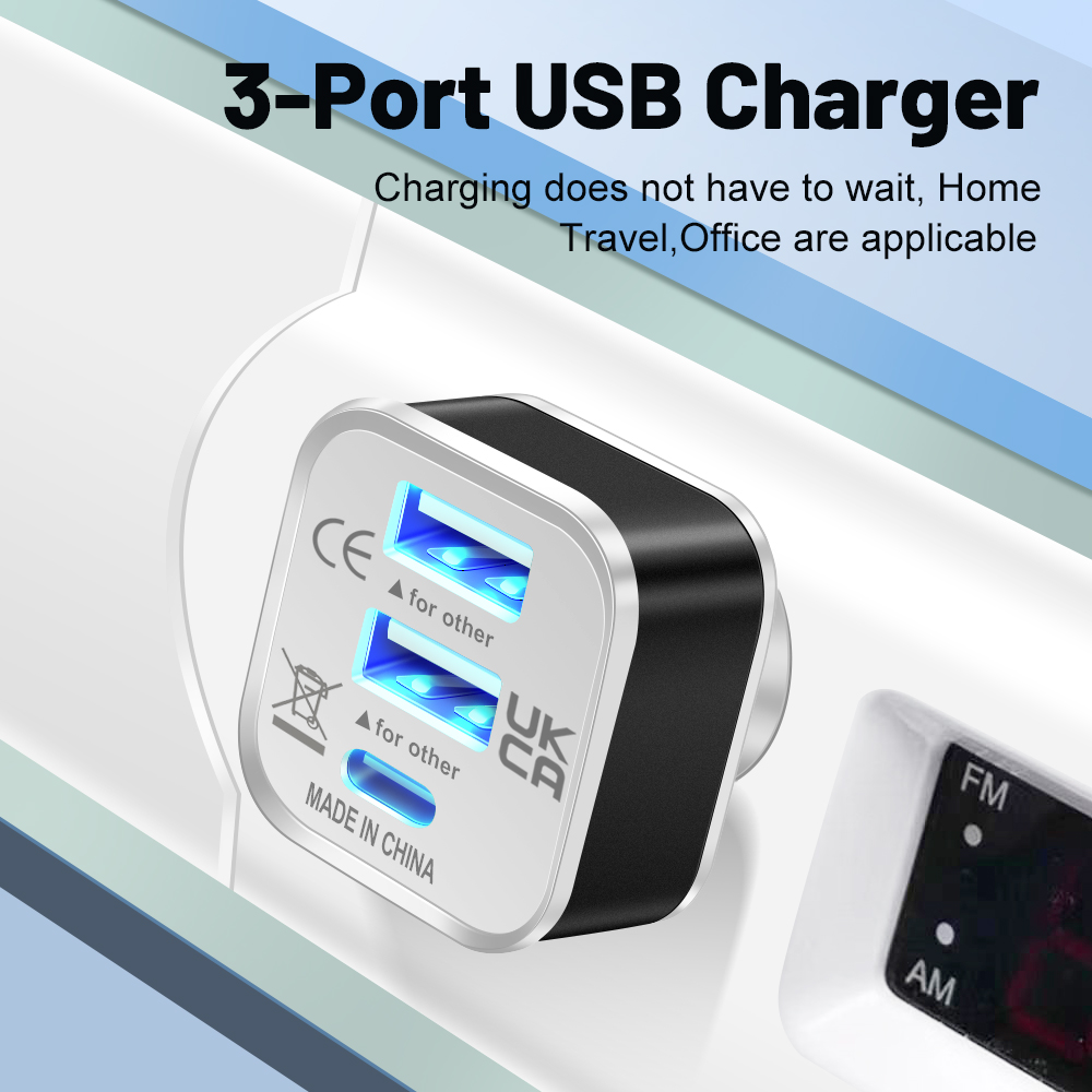 Chargeur 2.0 à 3 ports, 2usb + - Ipex Connector avis et prix