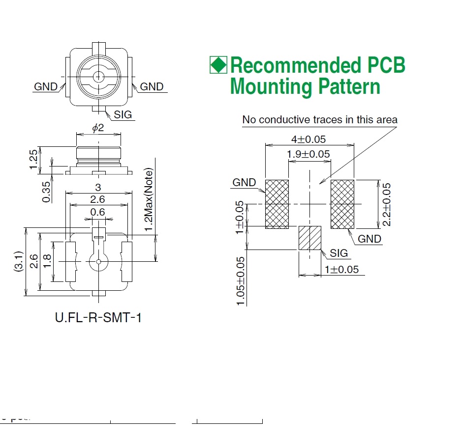 10 pièces/U.FL-R-SMT-1 Connect - Ipex Connector avis et prix