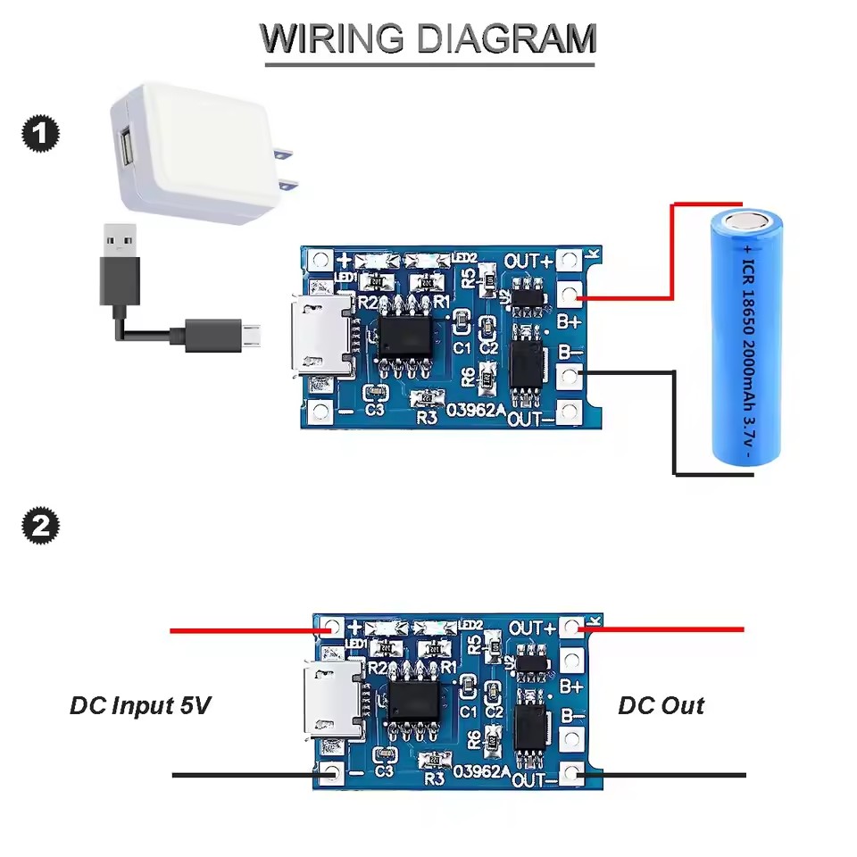 Modules de charge USB Type-C T - Tp4056 Module avis et prix